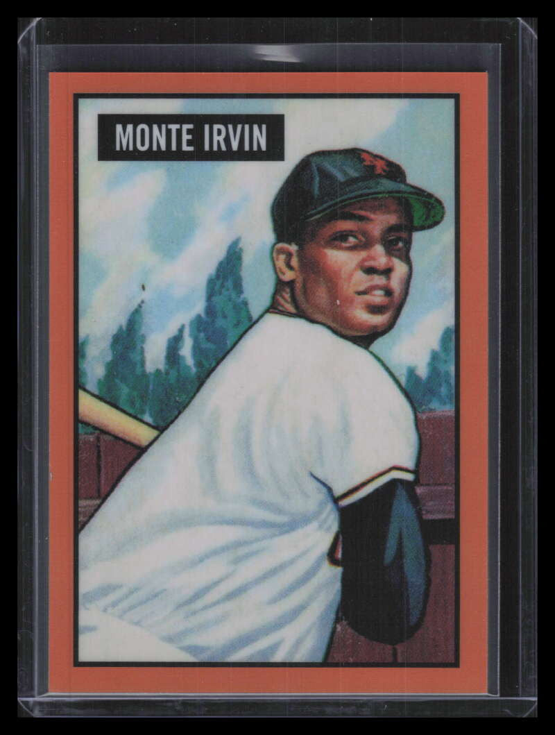 2017 Bowman Chrome '51 Bowman Orange Refractor 3 Monte Irvin 7/25