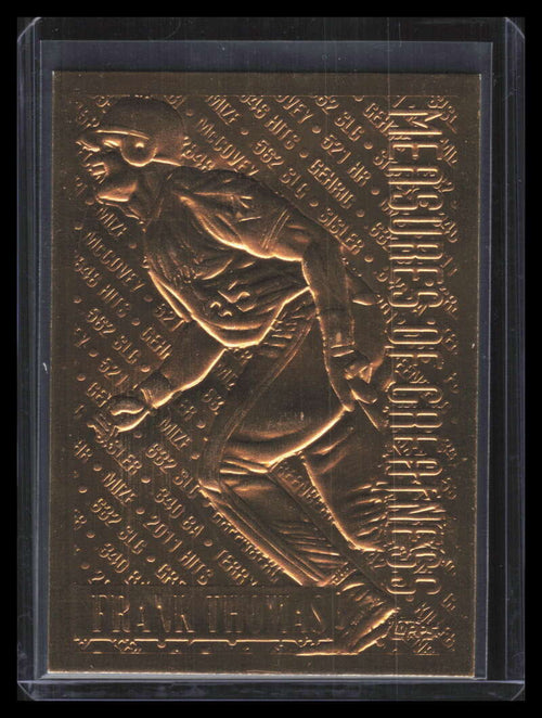 1994 Topps Gold Plated 601 Frank Thomas MOG Measure of Greatness ID: 162881