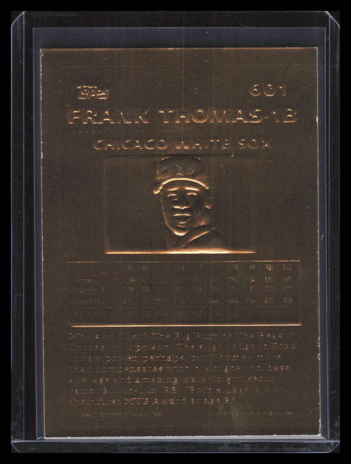 1994 Topps Gold Plated 601 Frank Thomas MOG Measure of Greatness ID: 162881