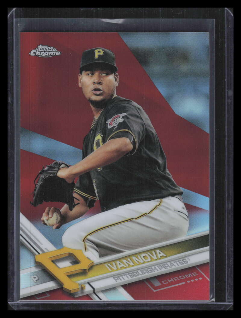 SOLD 162892 2017 Topps Chrome Red Refractor 156 Ivan Nova 2/5