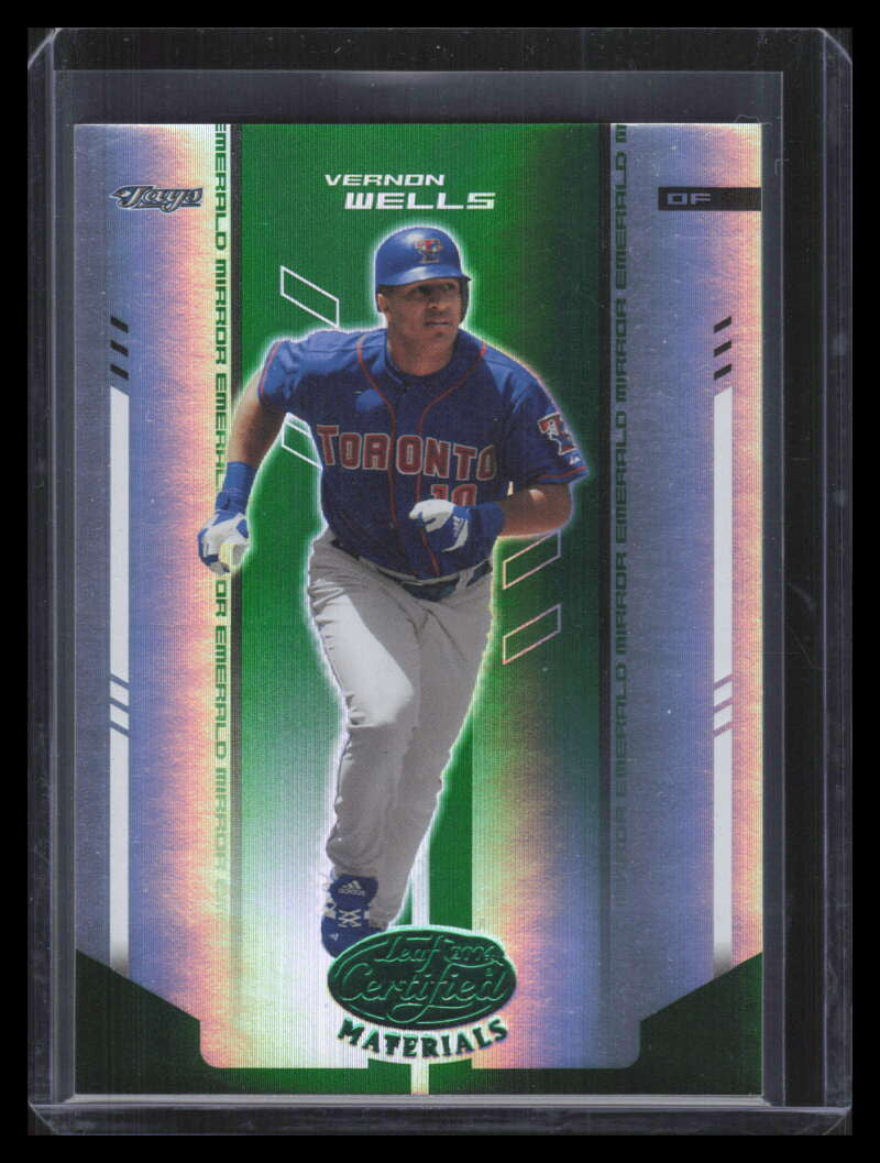 SOLD 162896 2004 Leaf Certified Materials Mirror Emerald 186 Vernon Wells 3/5