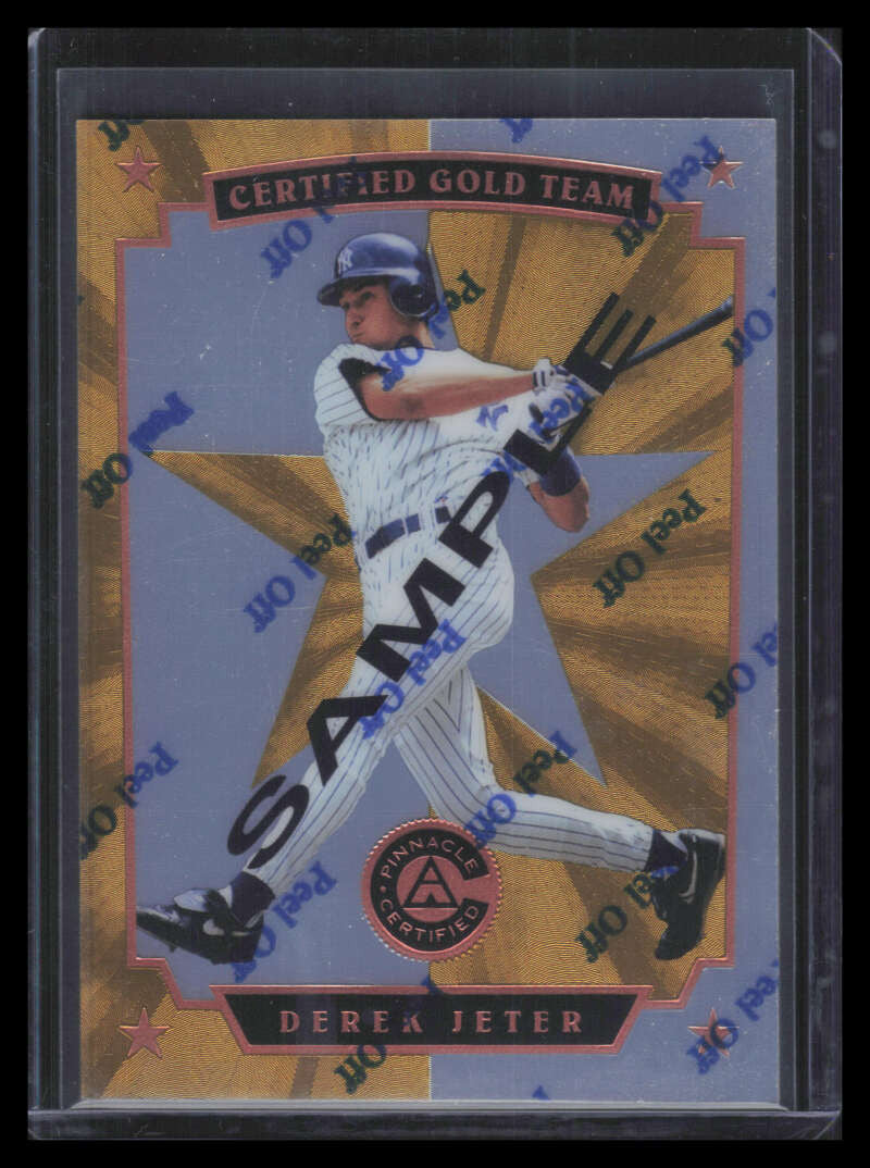 1997 Pinnacle Certified Certified Gold Team 3b Derek Jeter Sample