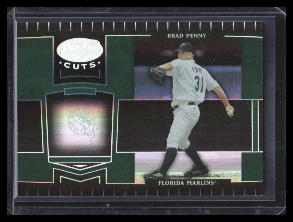 2004 Leaf Certified Cuts Marble Emerald 82 Brad Penny 4/5