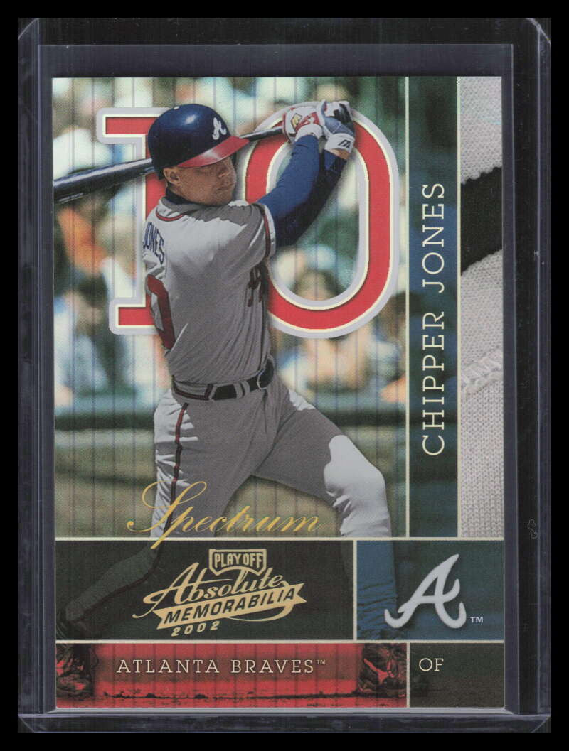 2002 Absolute Memorabilia Spectrum 12 Chipper Jones 72/100