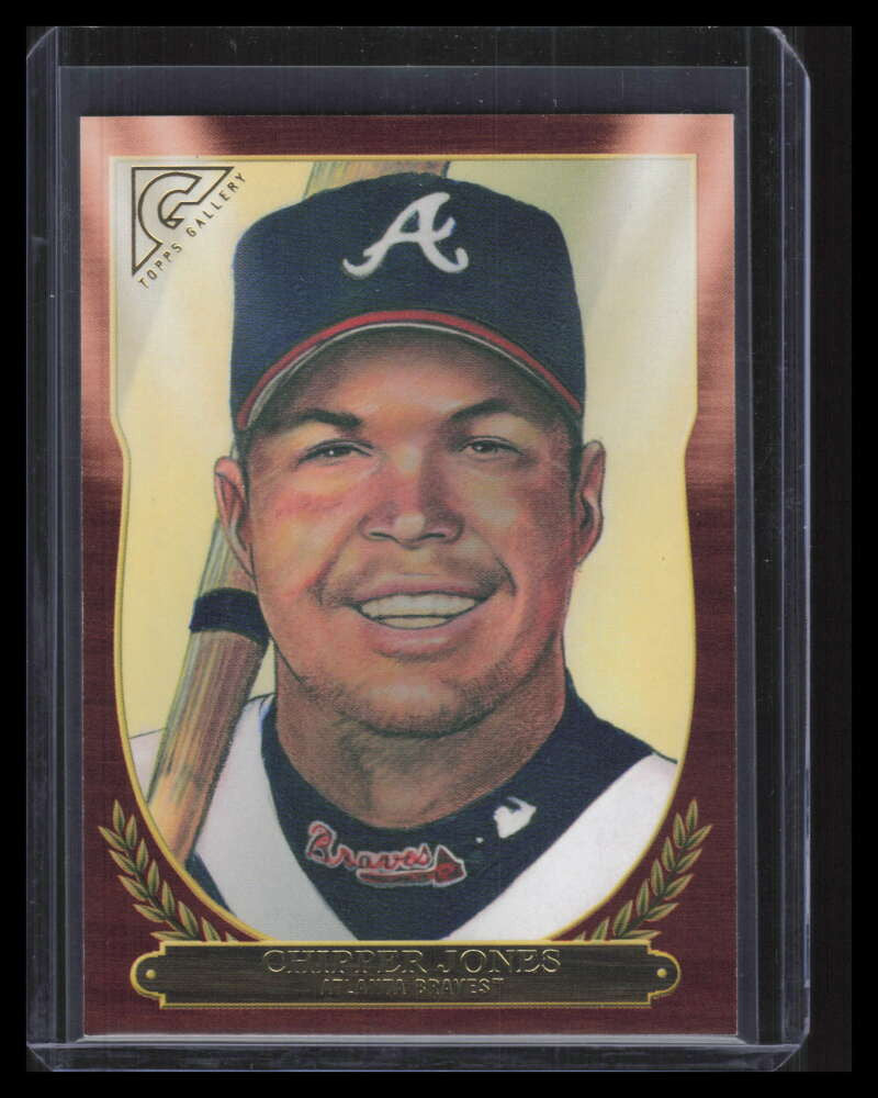 2018 Topps Gallery Hall of Fame Orange hof30 Chipper Jones 1/25