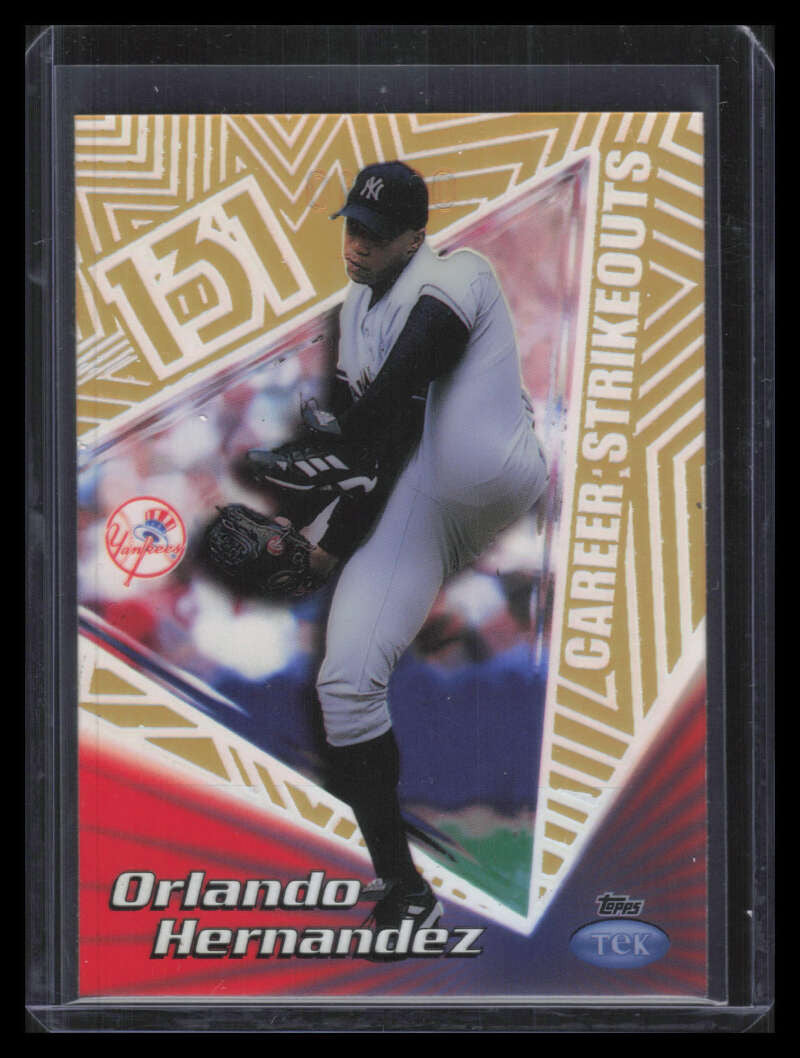 1999 Topps Tek Gold Pattern 26 40b Orlando Hernandez Away 9/10