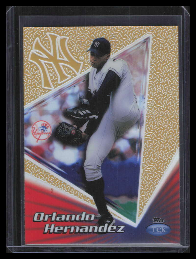 1999 Topps Tek Gold Pattern 3 40b Orlando Hernandez Away 3/10