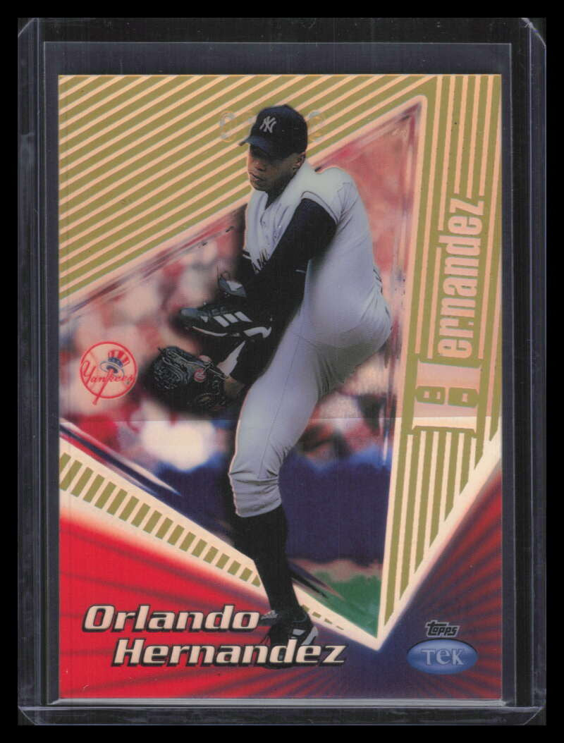 1999 Topps Tek Gold Pattern 9 40b Orlando Hernandez Away 2/10