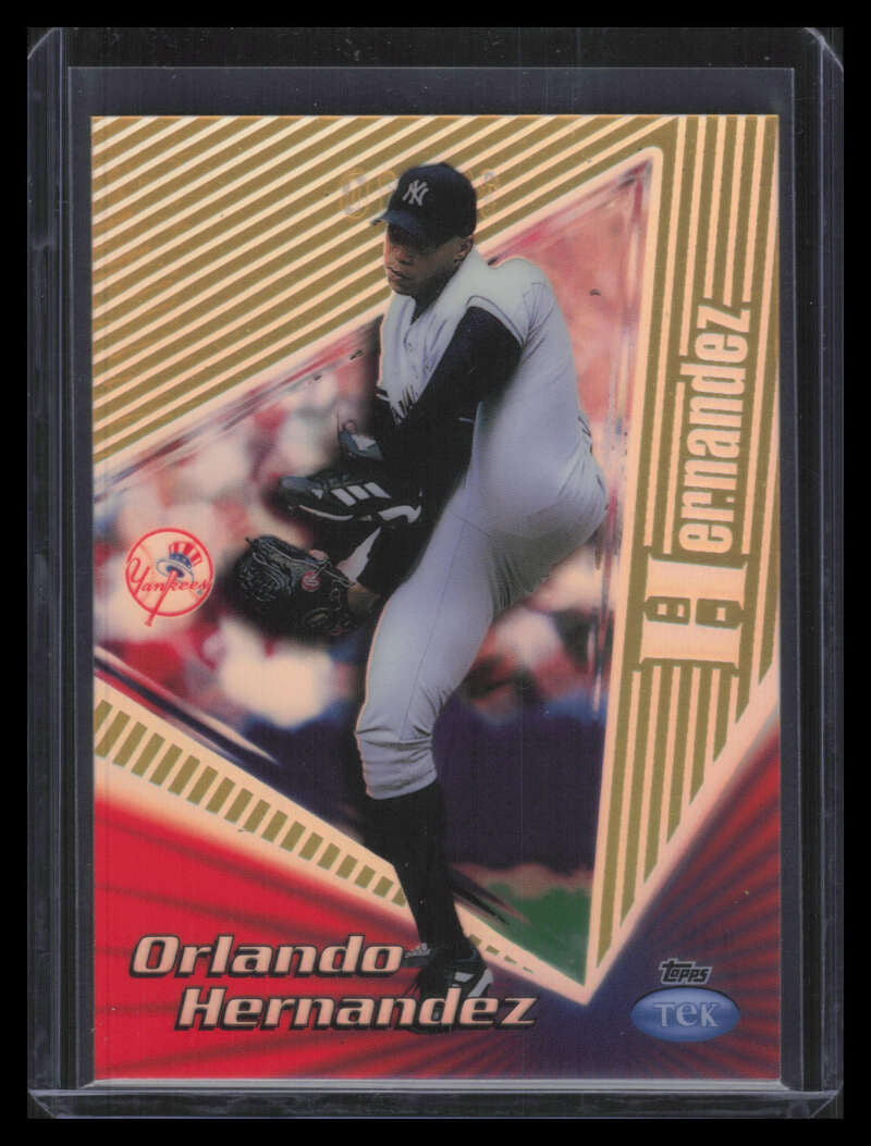1999 Topps Tek Gold Pattern 9 40b Orlando Hernandez Away 10/10
