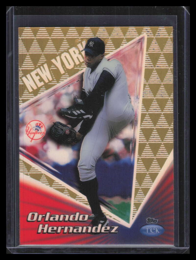 1999 Topps Tek Gold Pattern 6 40b Orlando Hernandez Away 8/10