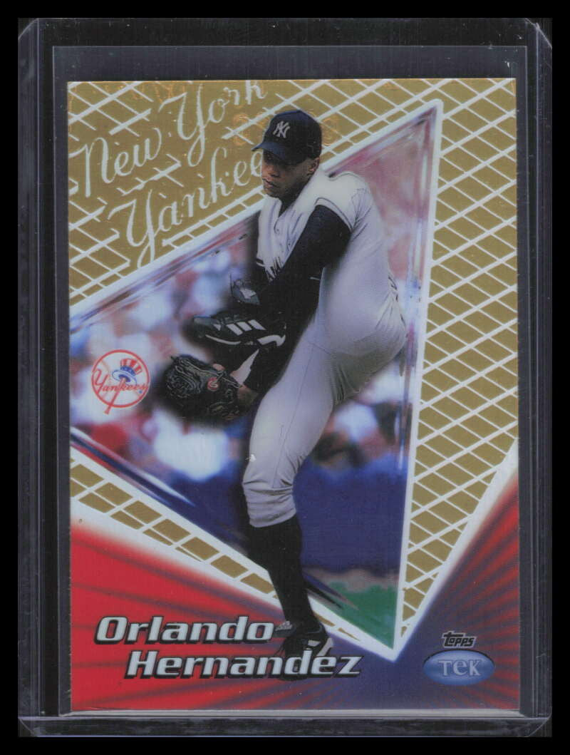 1999 Topps Tek Gold Pattern 4 40b Orlando Hernandez Away 6/10