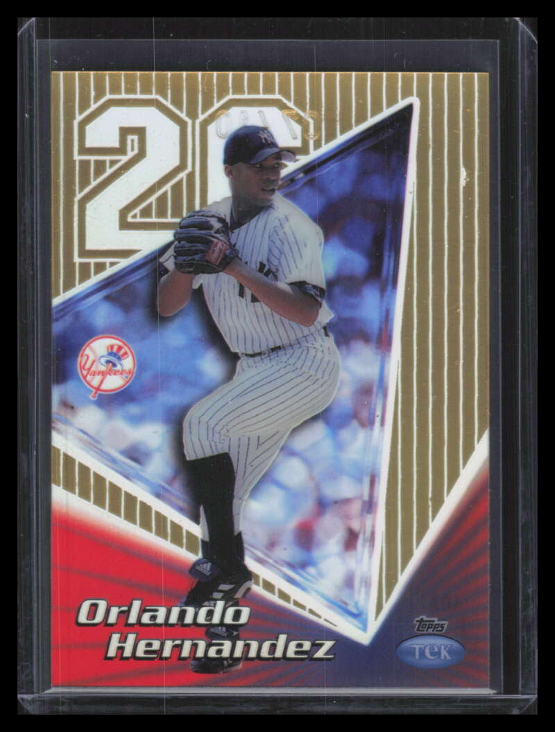 1999 Topps Tek Gold Pattern 23 40a Orlando Hernandez 7/10