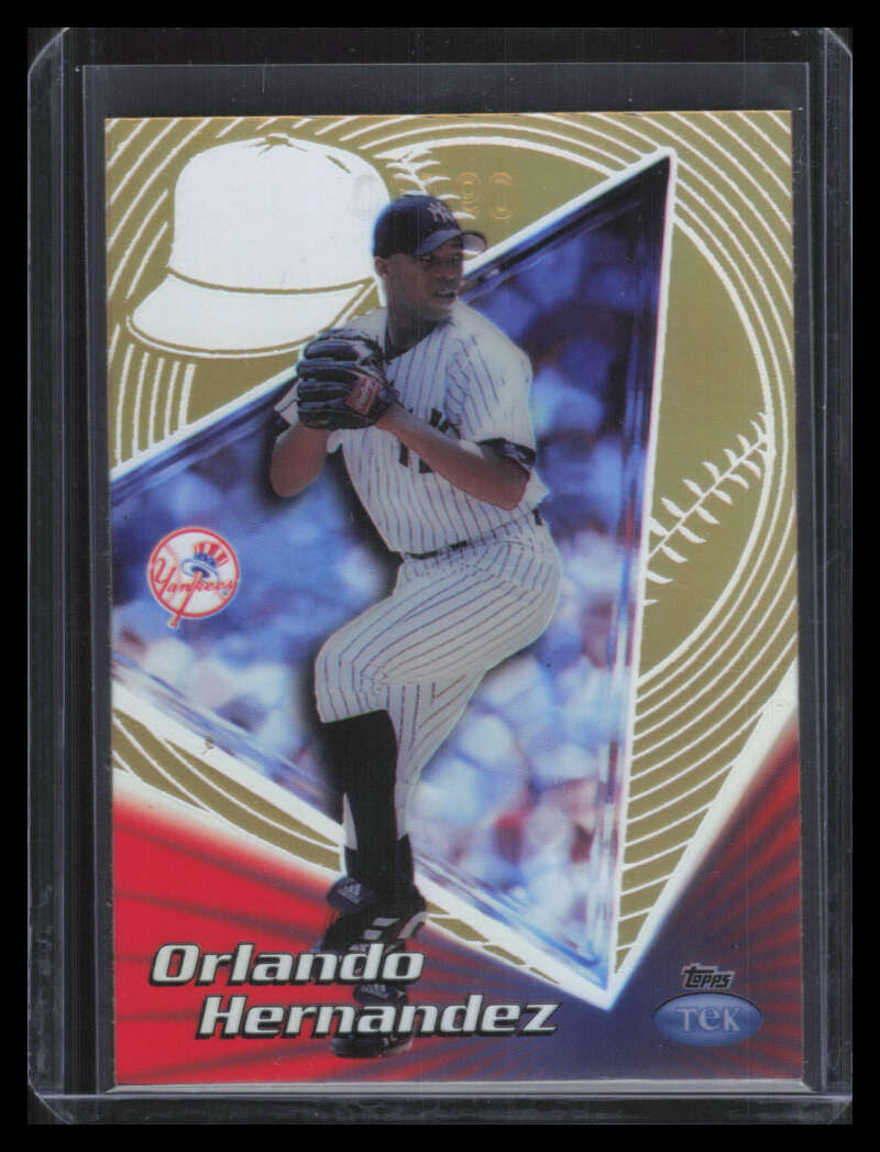 1999 Topps Tek Gold Pattern 14 40a Orlando Hernandez 9/10