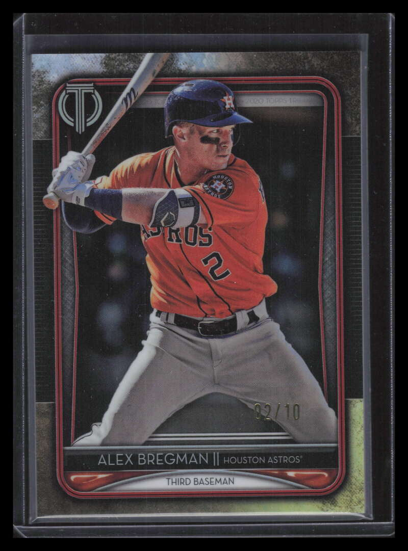 2020 Topps Tribute Red 14 Alex Bregman 2/10