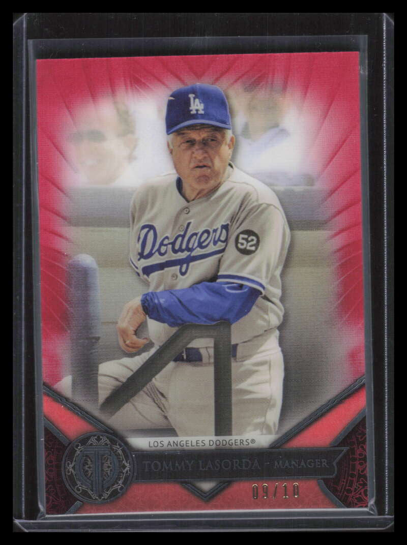 2017 Topps Tribute Red 12 Tommy Lasorda 9/10
