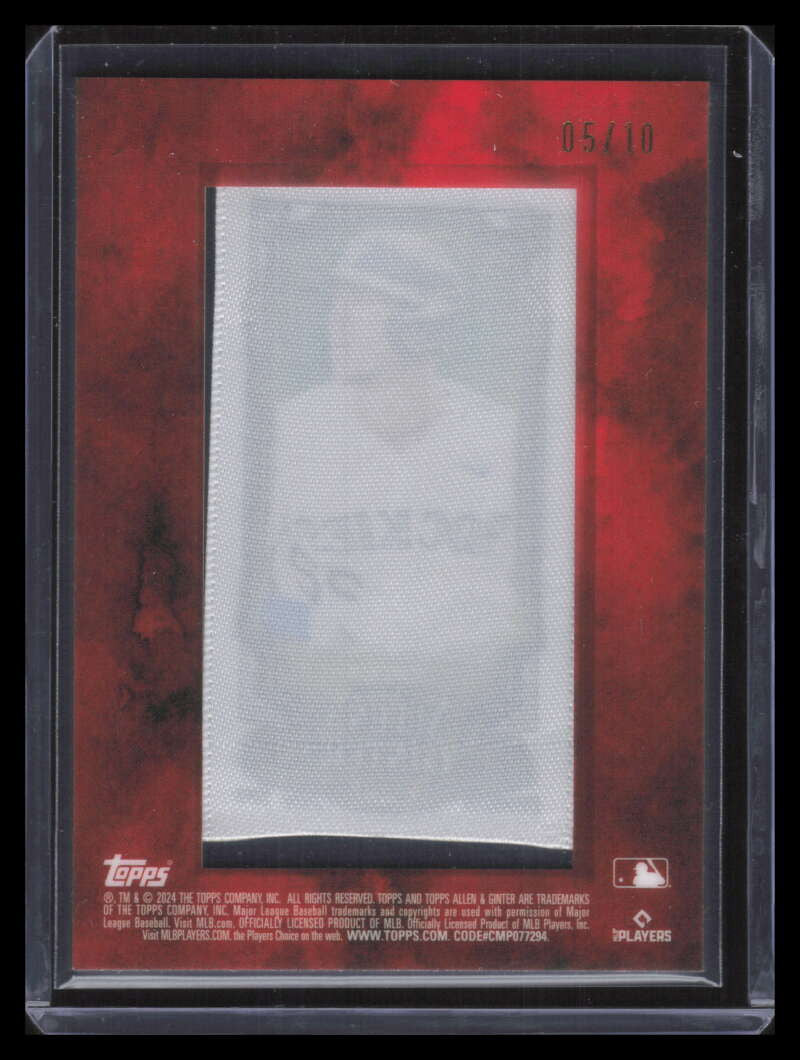2024 Topps Allen and Ginter Mini Cloth 152 Nolan Jones 5/10