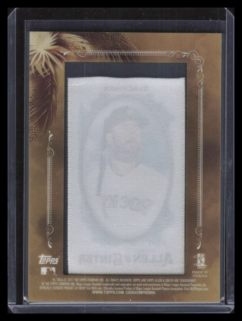 SOLD 162993 2017 Topps Allen and Ginter Framed Mini Cloth 234 Charlie Blackmon 10/10