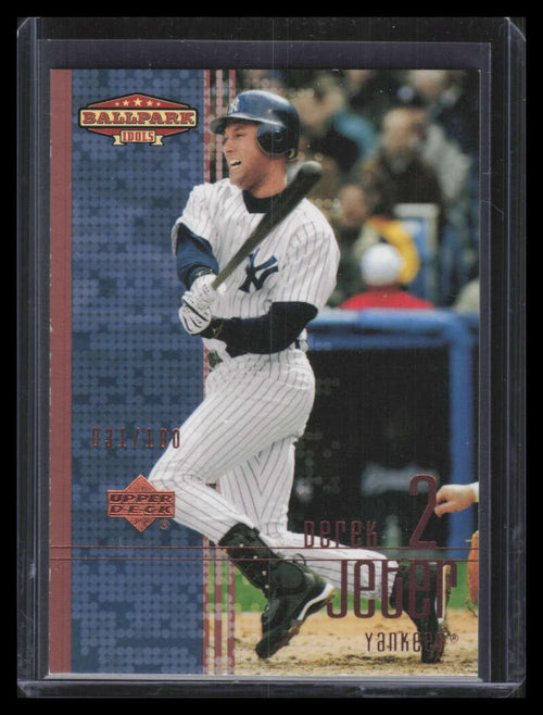 2002 Upper Deck Ballpark Idols Bronze 85 Derek Jeter 31/100