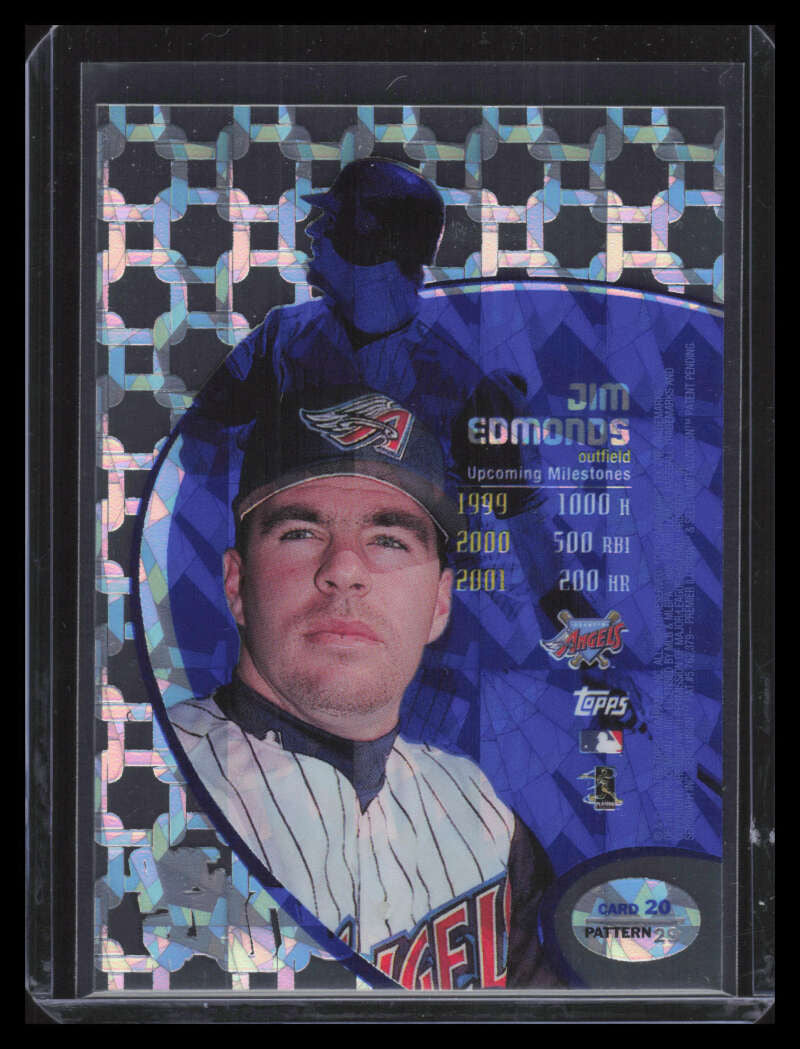 1998 Topps Tek Diffractors Pattern 29 20 Jim Edmonds