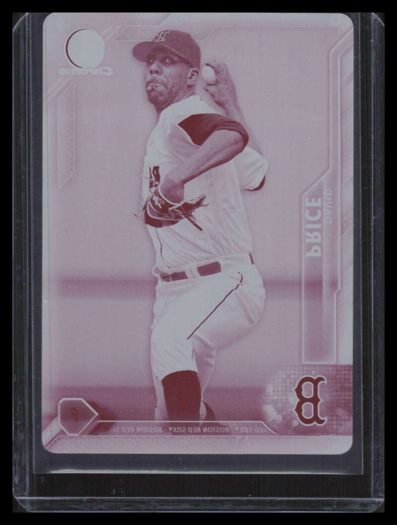 2016 Bowman Chrome Printing Plate Magenta 49 David Price 1/1