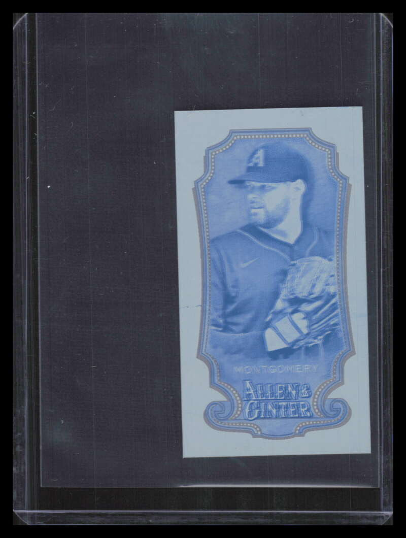 2024 Topps Allen and Ginter Mini Printing Plate Cyan 133 Jordan Montgomery 1/1