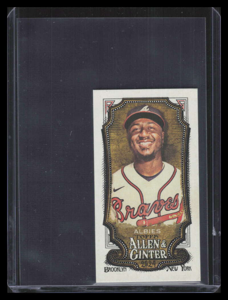 2024 Topps Allen and Ginter Mini Brooklyn Back 109 Ozzie Albies 22/25