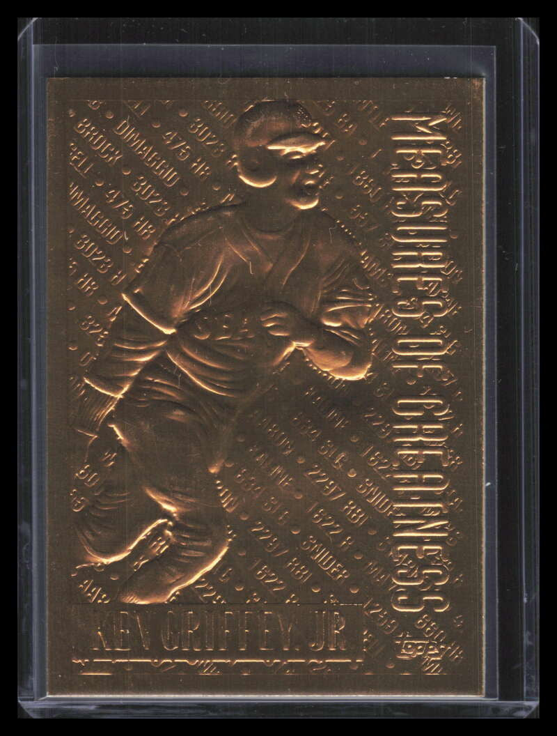 1994 Topps Gold Plated 606 Ken Griffey Jr. MOG Measure of Greatness