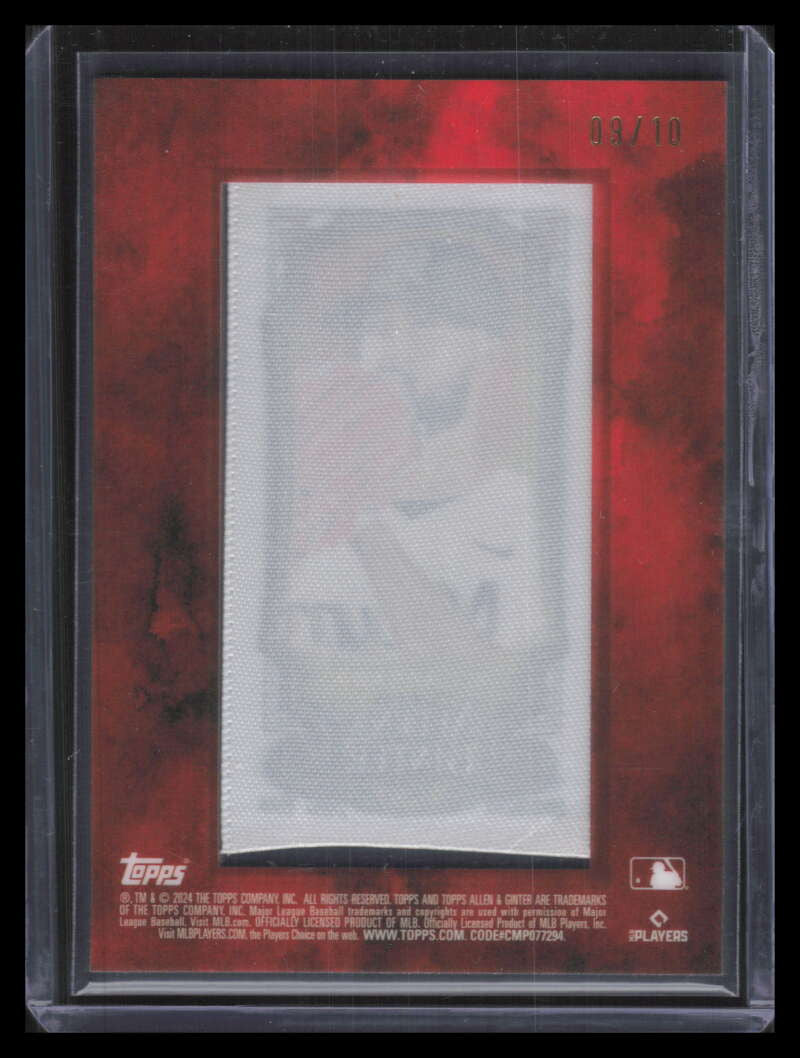 2024 Topps Allen and Ginter Mini Cloth 22 Sandy Alcantara 9/10