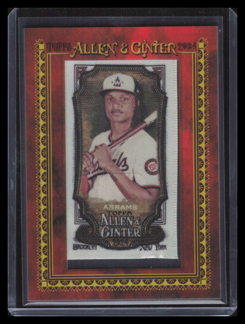 SOLD 163057 2024 Topps Allen and Ginter Mini Cloth 17 CJ Abrams 10/10