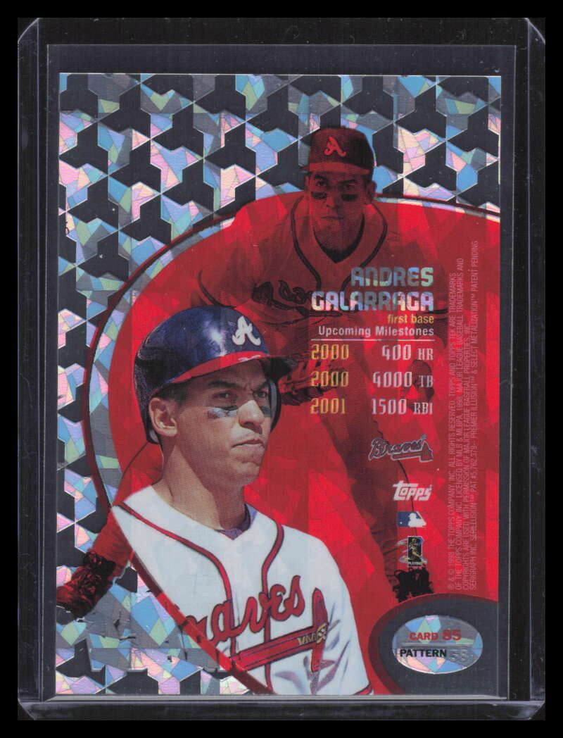 1998 Topps Tek Diffractors Pattern 58 85 Andres Galarraga