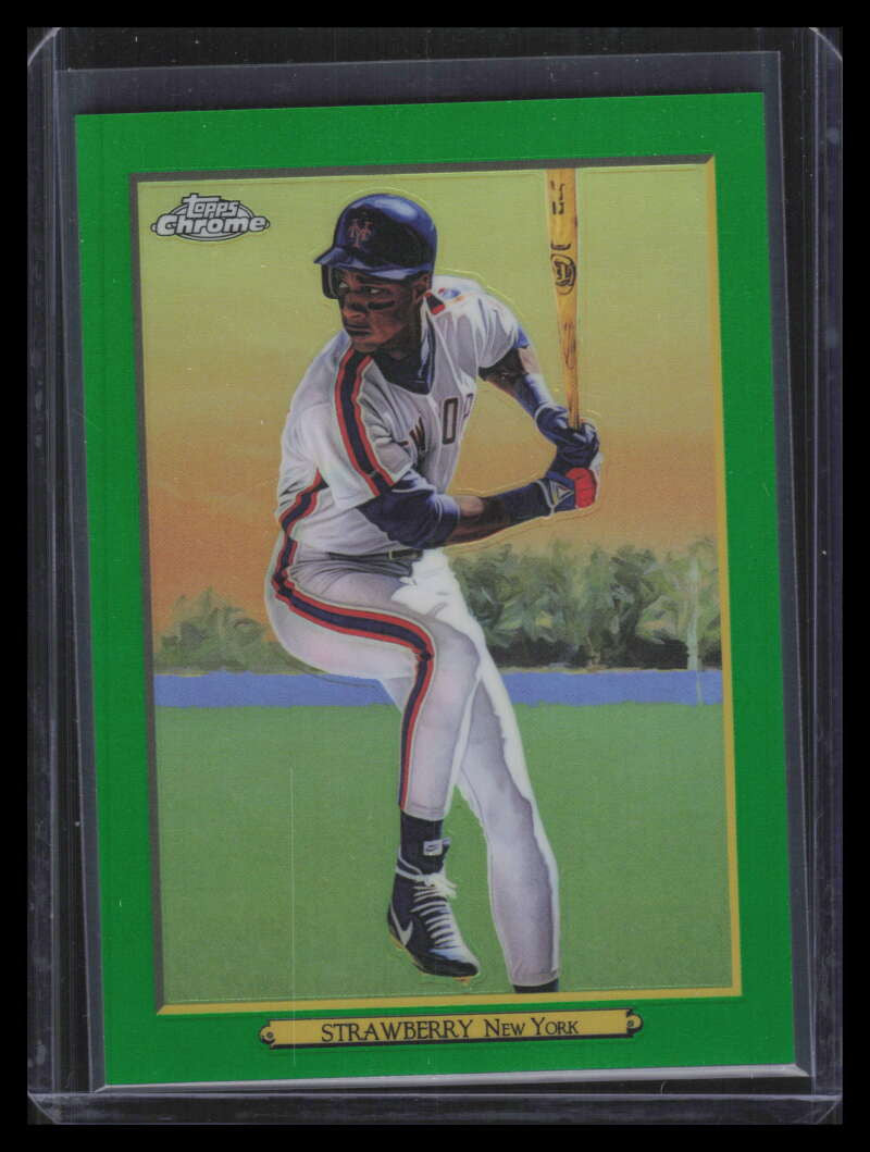 DELETE 163074 2020 Topps Turkey Red Chrome Green Refractor trc56 Darryl Strawberry 9/10
