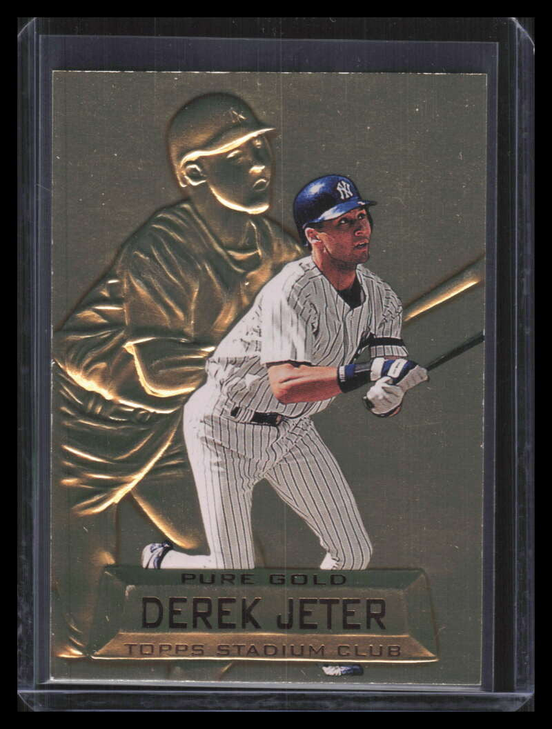 SOLD 163117 1997 Stadium Club Members Only Parallel pg19 Derek Jeter Pure Gold