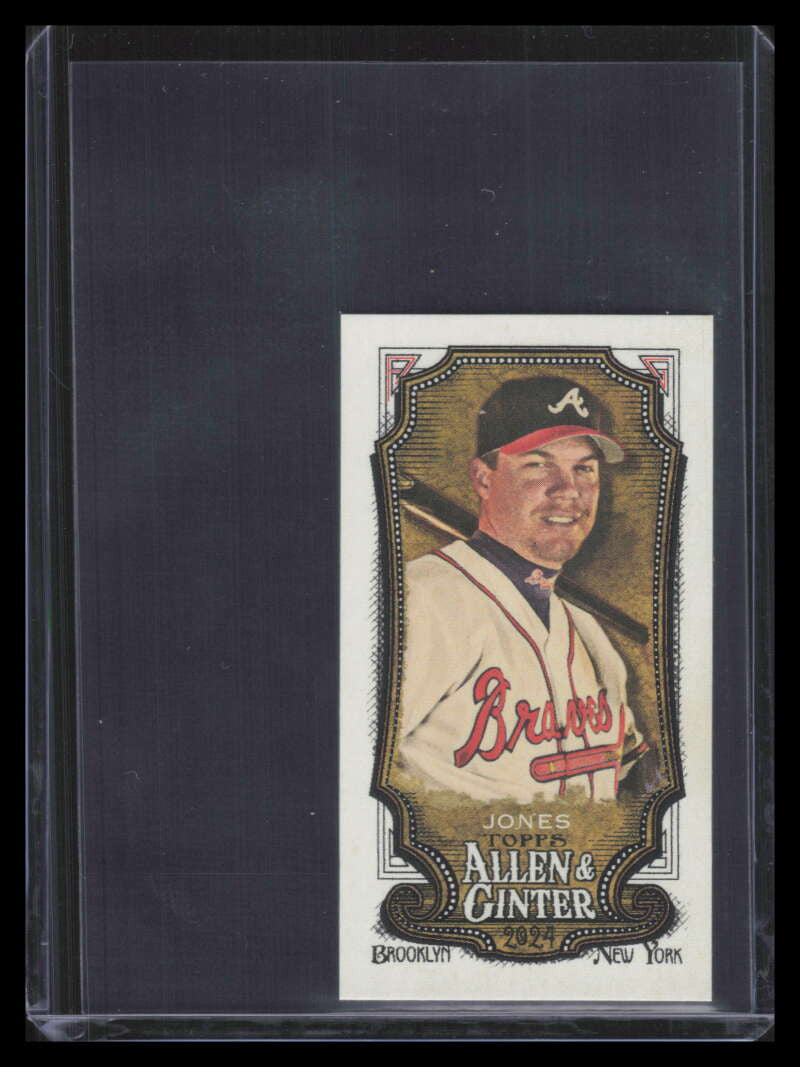 2024 Topps Allen and Ginter Mini Brooklyn Back 159 Chipper Jones 5/25
