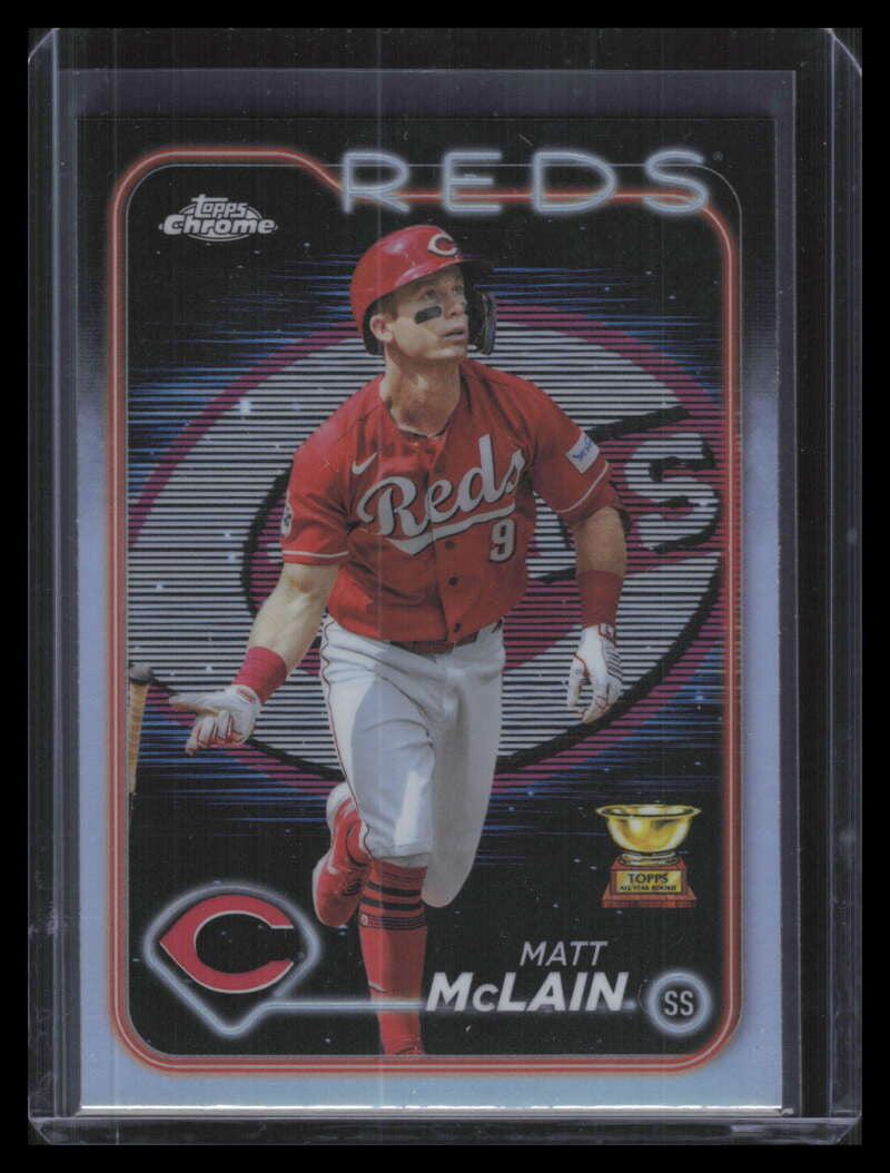 2024 Topps Chrome Lightboard Logo Refractor 48 Matt McLain