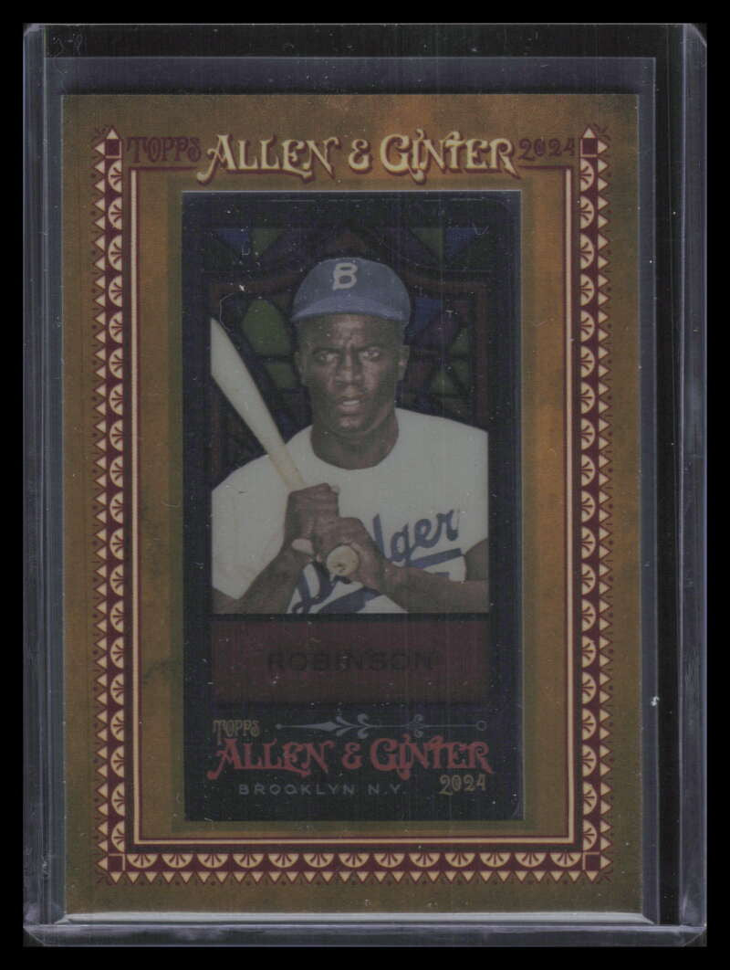 2024 Topps Allen and Ginter Mini Stained Glass 170 Jackie Robinson /25 ID: 163234