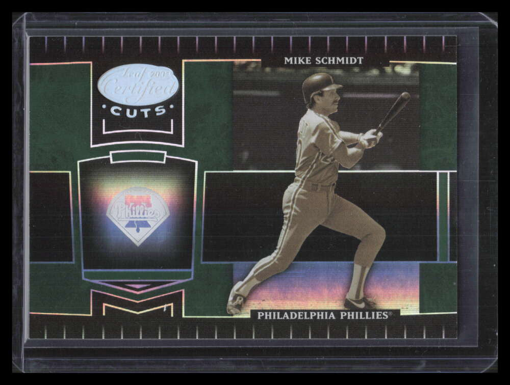 2004 Leaf Certified Cuts Marble Emerald 242 Mike Schmidt LGD 5/5 Legend