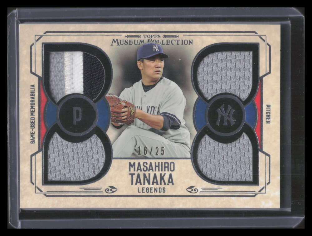 2015 Topps Museum Primary Pieces Legends Masahiro Tanaka Quad Jersey Patch 16/25