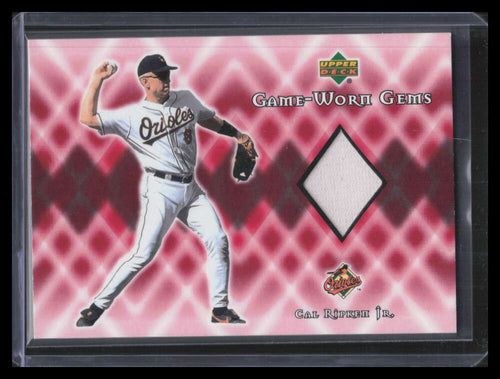 2002 Upper Deck Game Worn Gems GCR Cal Ripken Jr. Jersey