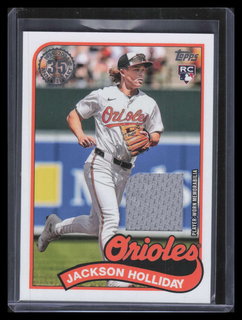 2024 Topps Update '89 Topps Relics 89rujh Jackson Holliday Rookie Jersey
