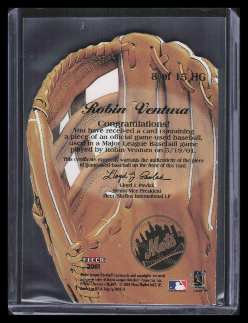 2001 Fleer Legacy Hot Gloves 8 Robin Ventura Ball