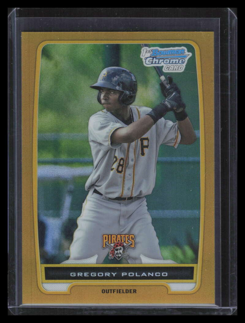 2012 Bowman Chrome Prospects Gold Refractor bcp182 Gregory Polanco Rookie 44/50