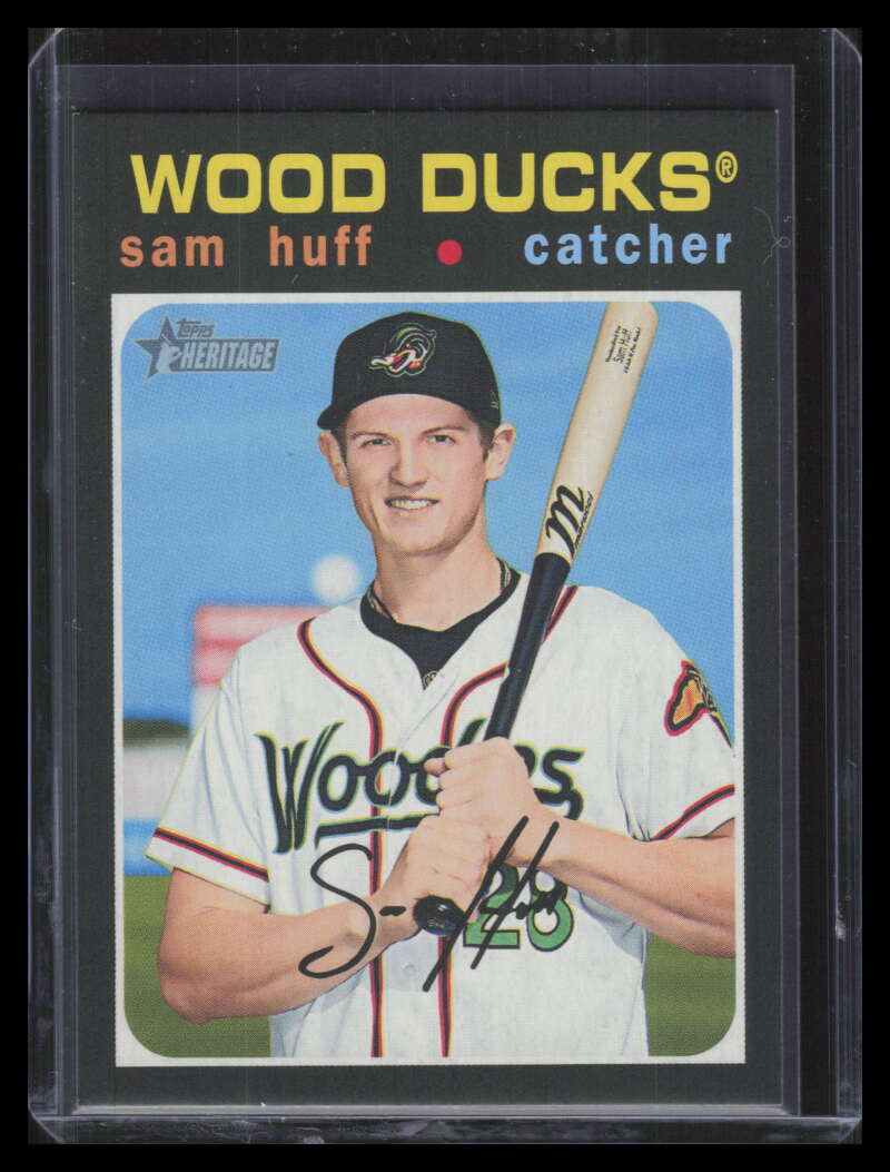 2020 Topps Heritage Minors Image Variations 106 Sam Huff Rookie SP