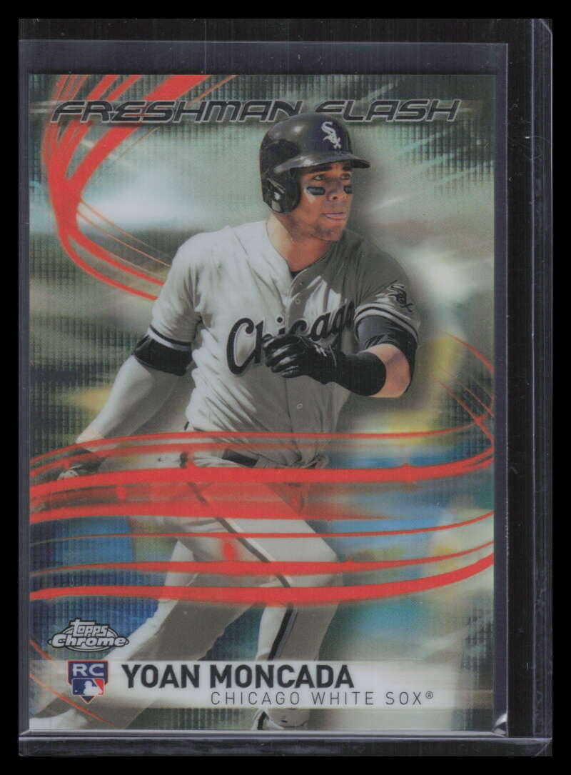 2017 Topps Chrome Freshman Flash Orange Refractor ff1 Yoan Moncada Rookie 25/25