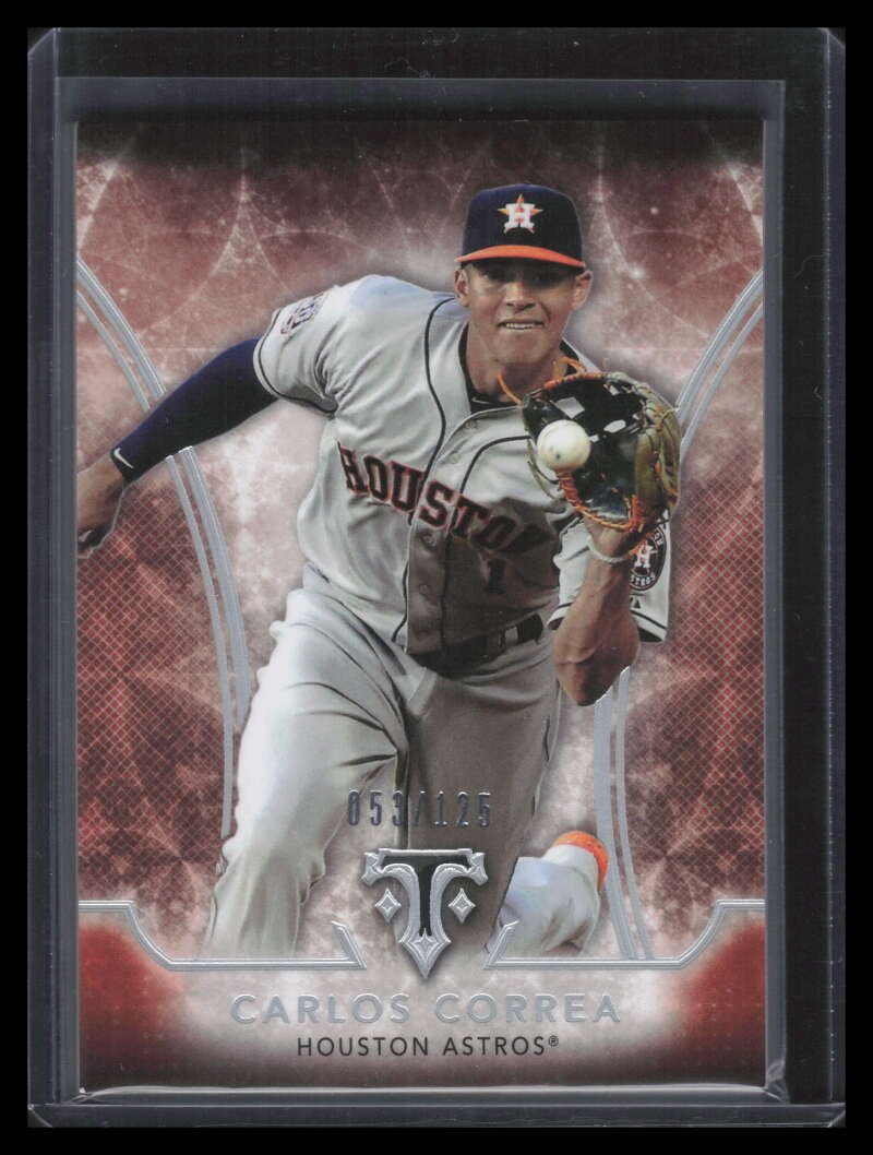 2015 Topps Triple Threads Amber 94 Carlos Correa Rookie 53/125