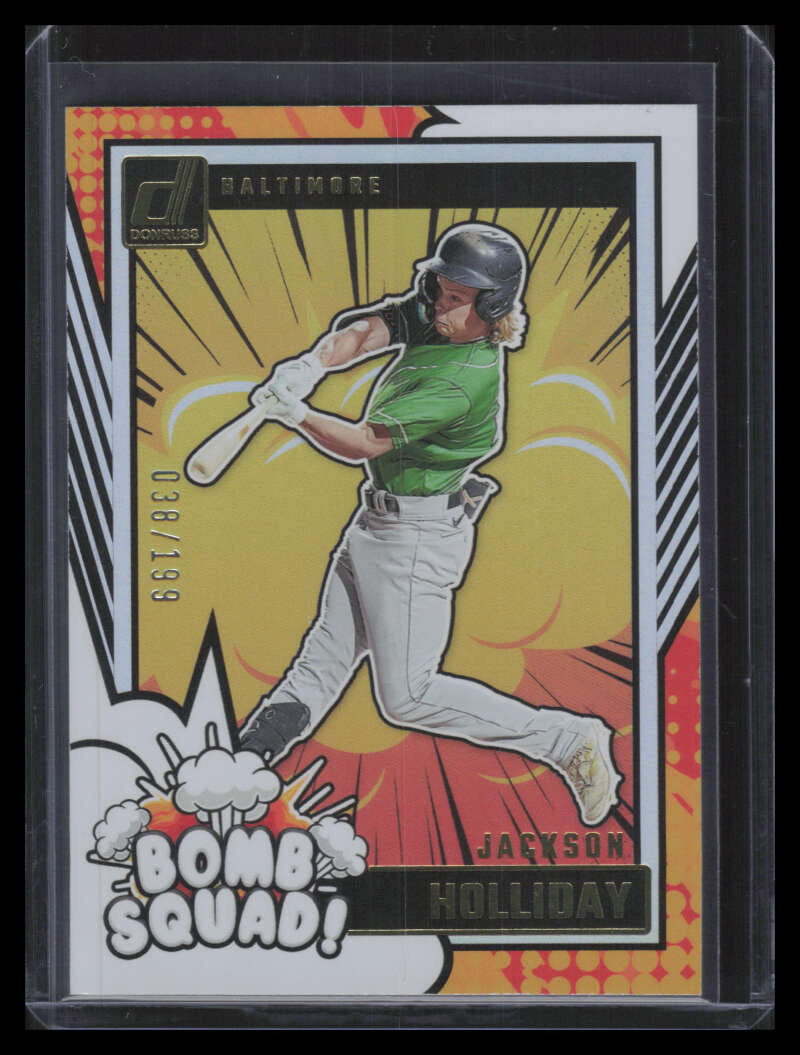 2024 Donruss Bomb Squad Holo 8 Jackson Holliday Rookie 38/199