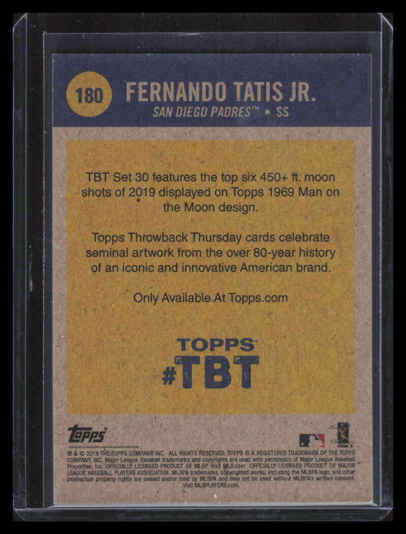 2019 Topps Throwback Thursday 180 Fernando Tatis Jr. Man on Moon Rookie /713 882