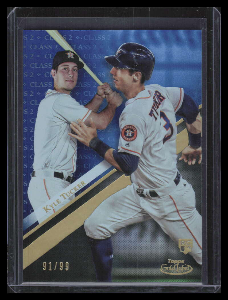 2019 Topps Gold Label Class 2 Blue 30 Kyle Tucker Rookie 91/99