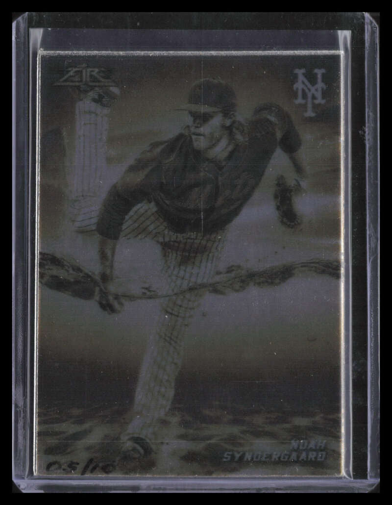 2015 Topps Fire Metal Gold 29 Noah Syndergaard Rookie 5/10