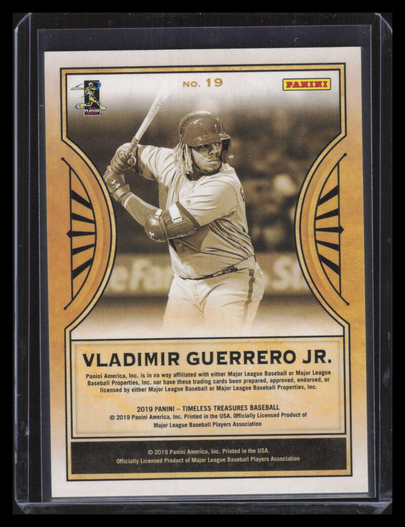 2019 Timeless Treasures Red 19 Vladimir Guerrero Jr. Rookie 49/50