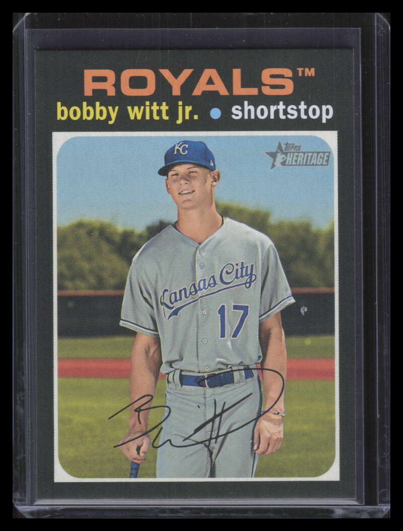 SOLD 163559 2020 Topps Heritage Minors 202 Bobby Witt Jr. Rookie SP